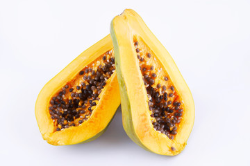 Papaya cortada