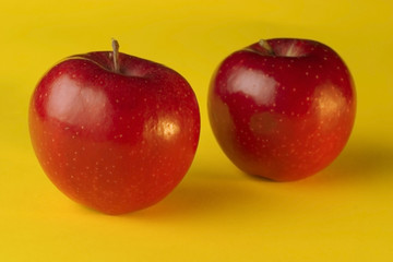 two red apples