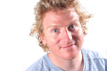 Portrait of a man isolated - headshot.