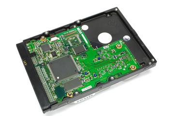 Festplatte R&uuml;ckenansicht Freisteller