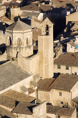 Fototapeta premium Vue aérienne sur la cathédrale de Cavaillon
