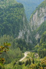 mountain's landscape in Abkhazia