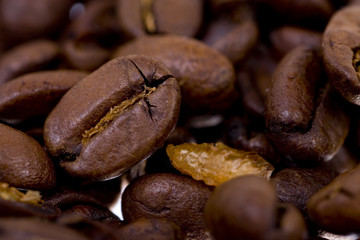 Espressobohnen Makro