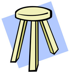wooden stool