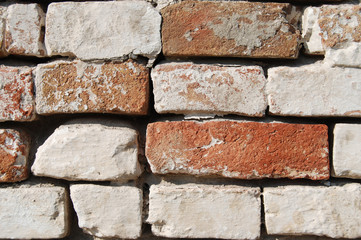 Detail of old brick wall..