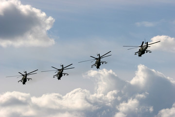 military helicopters