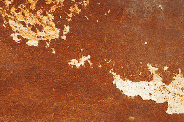 Detail of old rusted boat 