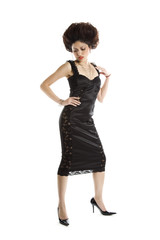 An isolated shot of a beautiful young woman