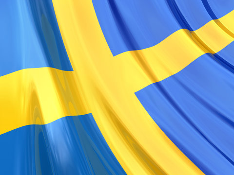 Glossy Flag of Sweden