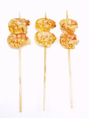 malaysische shrimp satays