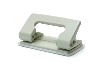 Hole puncher on white background