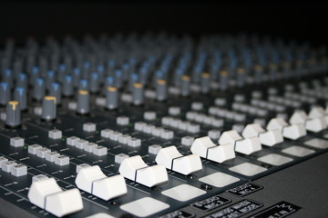 Fototapeta premium studio audio mixer