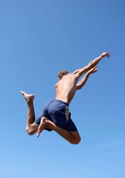 Young guy in jump 