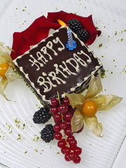 geburtstags schokoladenkuchen