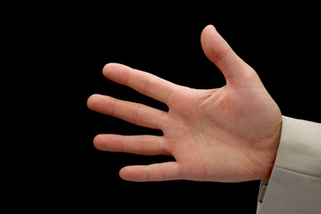 gesture Five or palm only