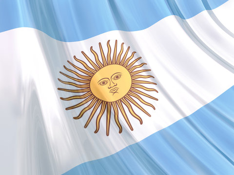 Glossy Flag of Argentina