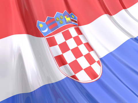 Glossy Flag of Croatia