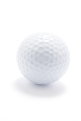 Golf Ball on White Background