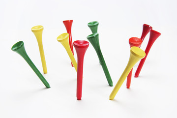 An Arrangement of Golf Tees