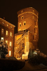 Fototapeta Sandomierz Tower at night obraz