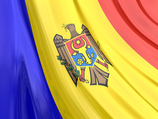 Glossy Flag of Moldavia
