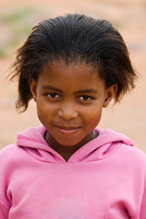 Portrait of a village African child