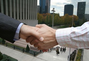 Successful deal in the city