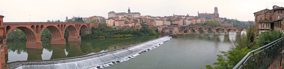 Panoramique de la ville d'Albi