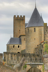 Fototapeta na wymiar Zamek w Carcassonne - południe Francji