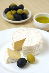 Cheese and olives