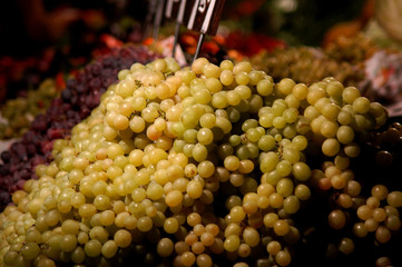 Grapes at a night market booth