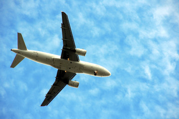 Plane in the sky