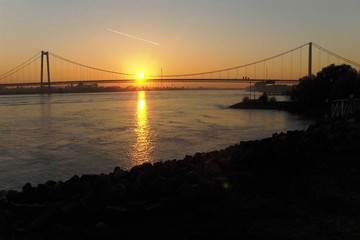 Rhine River Bridge in Emmerich