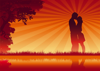 Obraz premium Lovers