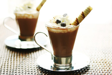 Two hot chocolate
