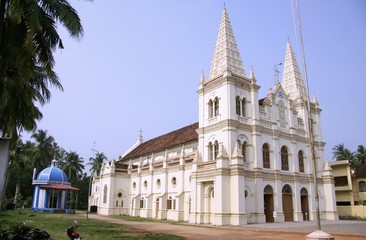 Fototapeta na wymiar Kościół w Fort Kochi, Kerala, Indie