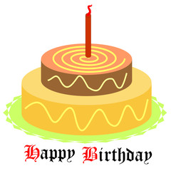 Birthday Cake / Happy Birthday - VECTOR