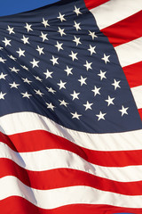a close up picture of an american flag - 5614925