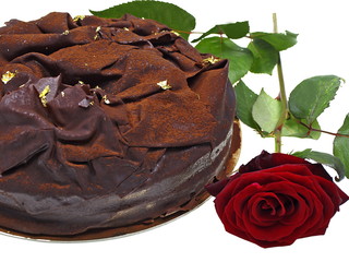 rose an schokoladen torte