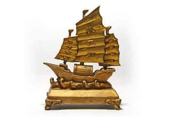 The famous and auspicious feng shui wealth ship. 