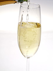glas champagner