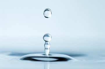 Fototapeta na wymiar isolated water droplet