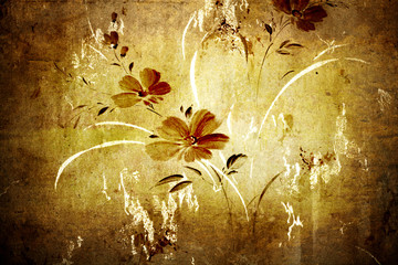 Floral vintage wallpaper and background - 5630158