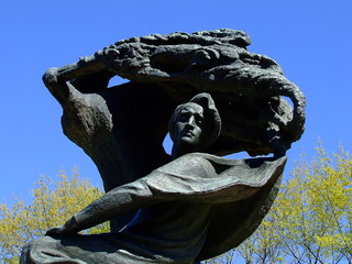 Fredrick Chopin monument in Lazienki Park