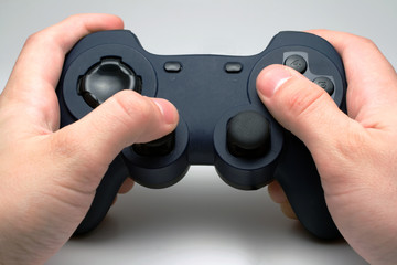 gamepad in hand