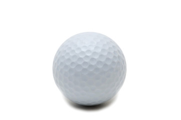 Golf ball isolated on the white background