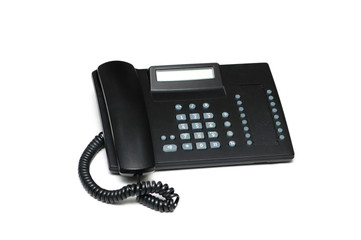 Office phone isolated on the white  background