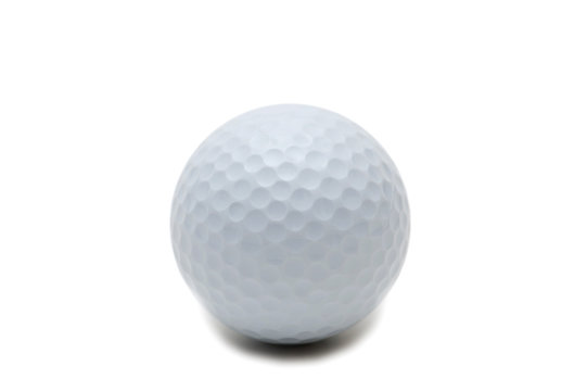 Golf ball isolated on the white background