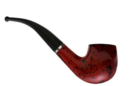Smoking pipe isolated on the white background