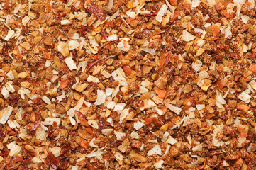 Close-up of red pepper and other spices